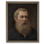 Vintage Framed Canvas Art // Framed Vintage Print // Vintage Painting // Vintage Portrait of a Man// Farmhouse print //#P-554