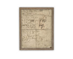 Vintage Framed Canvas Art // Framed Vintage Print // Vintage Painting // Neutral Minimalist Abstract Sketch Art //#MSC-107
