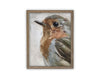 Vintage Framed Canvas Art // Framed Vintage Print // Vintage Painting // Bird Art // Girls Room or Nursery print //#A-193