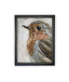 Vintage Framed Canvas Art // Framed Vintage Print // Vintage Painting // Bird Art // Girls Room or Nursery print //#A-193