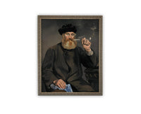 Vintage Framed Canvas Art // Framed Vintage Print // Vintage Painting // Vintage Portrait of a Man// Traditional print //#P-551