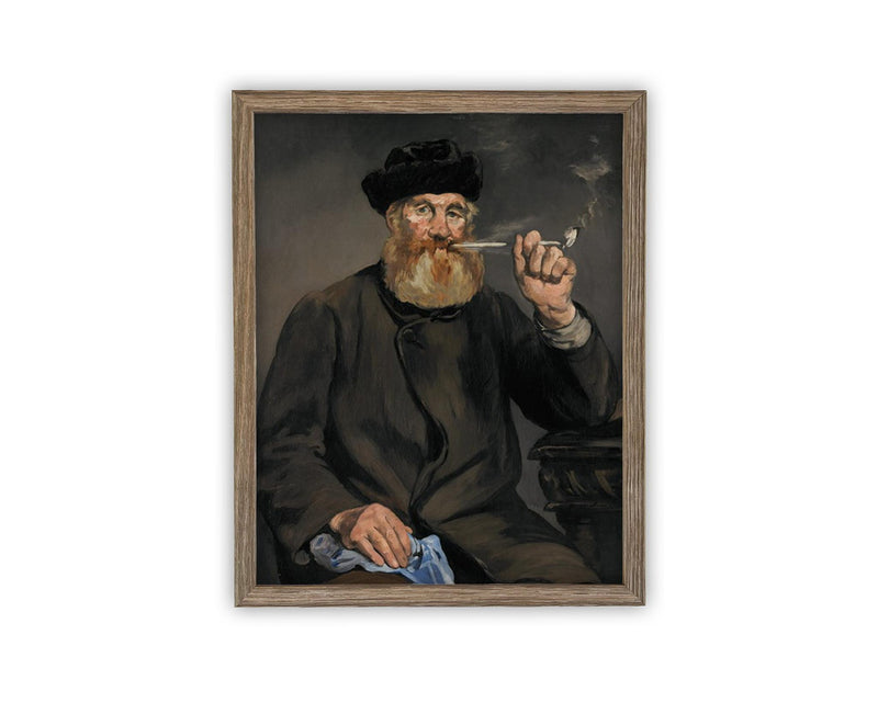 Vintage Framed Canvas Art // Framed Vintage Print // Vintage Painting // Vintage Portrait of a Man// Traditional print //#P-551