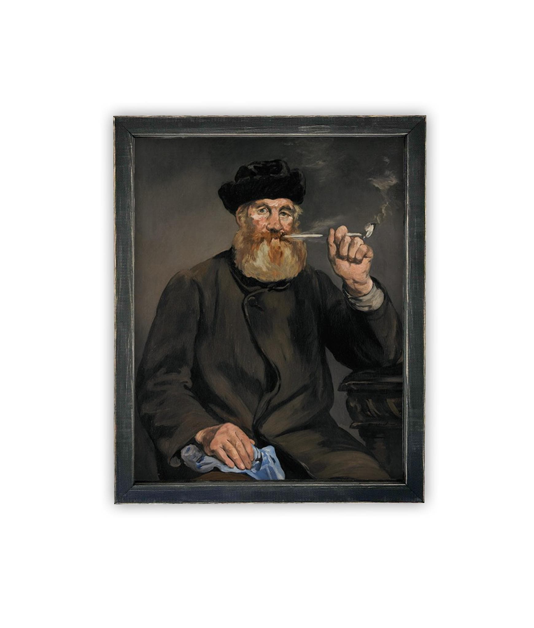 Vintage Framed Canvas Art // Framed Vintage Print // Vintage Painting // Vintage Portrait of a Man// Traditional print //#P-551