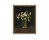 Vintage Framed Canvas Art // Framed Vintage Floral Print // Vintage Flowers Painting // Still Life Botanical Farmhouse print //#BOT-165