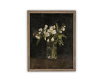 Vintage Framed Canvas Art // Framed Vintage Floral Print // Vintage Flowers Painting // Still Life Botanical Farmhouse print //#BOT-165