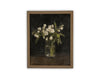 Vintage Framed Canvas Art // Framed Vintage Floral Print // Vintage Flowers Painting // Still Life Botanical Farmhouse print //#BOT-165