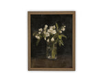 Vintage Framed Canvas Art // Framed Vintage Floral Print // Vintage Flowers Painting // Still Life Botanical Farmhouse print //#BOT-165