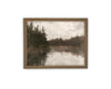 Vintage Framed Canvas Art // Framed Vintage Print // Vintage Painting // Cabin Lake House Landscape // Farmhouse print //#LAN-265