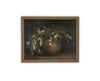 Vintage Framed Canvas Art // Framed Vintage Floral Print // Vintage Greens Painting // Still Life Botanical Farmhouse print //#BOT-164