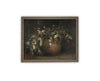 Vintage Framed Canvas Art // Framed Vintage Floral Print // Vintage Greens Painting // Still Life Botanical Farmhouse print //#BOT-164