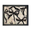 Vintage Framed Canvas Art // Framed Fashion Print // Vintage Painting // Abstract Black Bow Art // Girls Room or Nursery print //#MSC-106