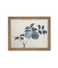 Vintage Framed Canvas Art // Framed Vintage Floral Print // Vintage Apple Branch Painting // Still Life Botanical Cottage print //#BOT-163