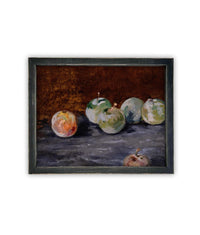 Vintage Framed Canvas Art // Framed Vintage Print // Vintage Fruit Painting // Still Life Kitchen Painting // Farmhouse print //#ST-638