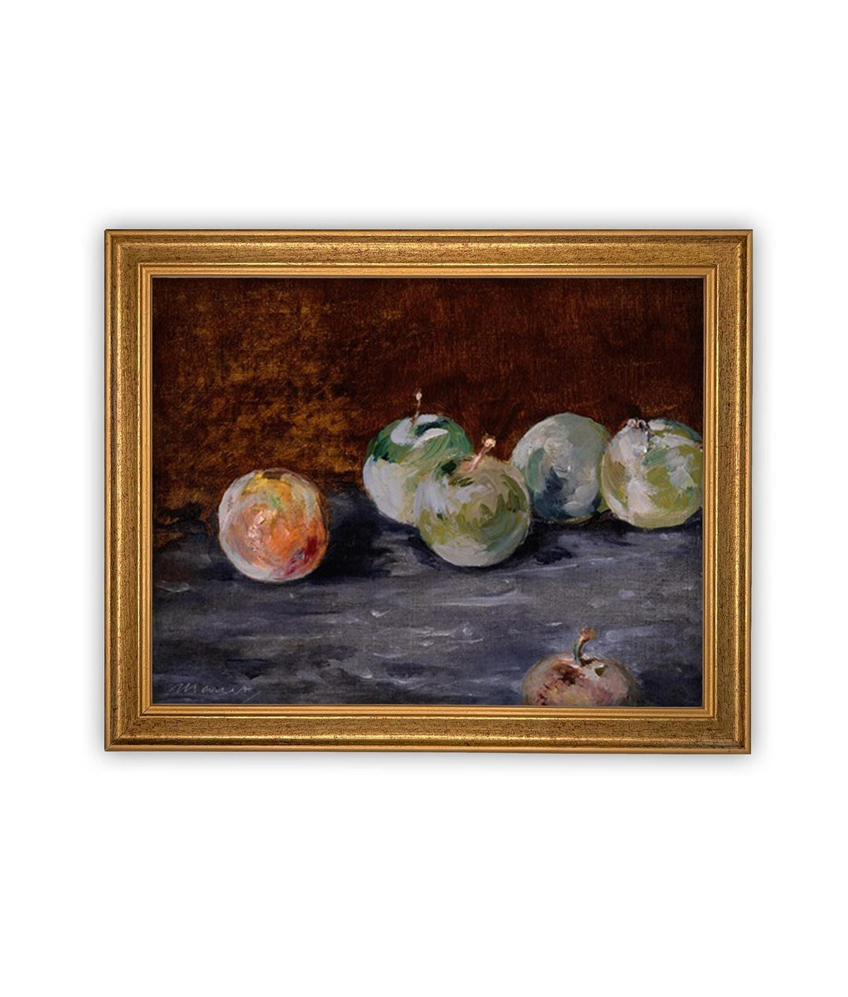 Vintage Framed Canvas Art // Framed Vintage Print // Vintage Fruit Painting // Still Life Kitchen Painting // Farmhouse print //#ST-638