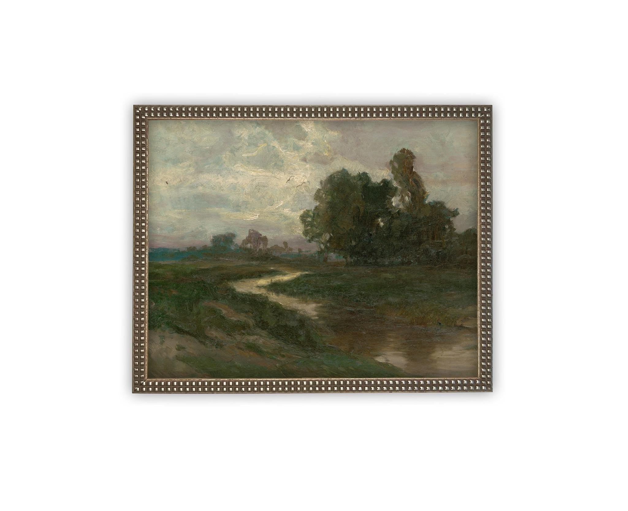 Vintage Framed Canvas Art #LAN-268 – Linen + Cloth