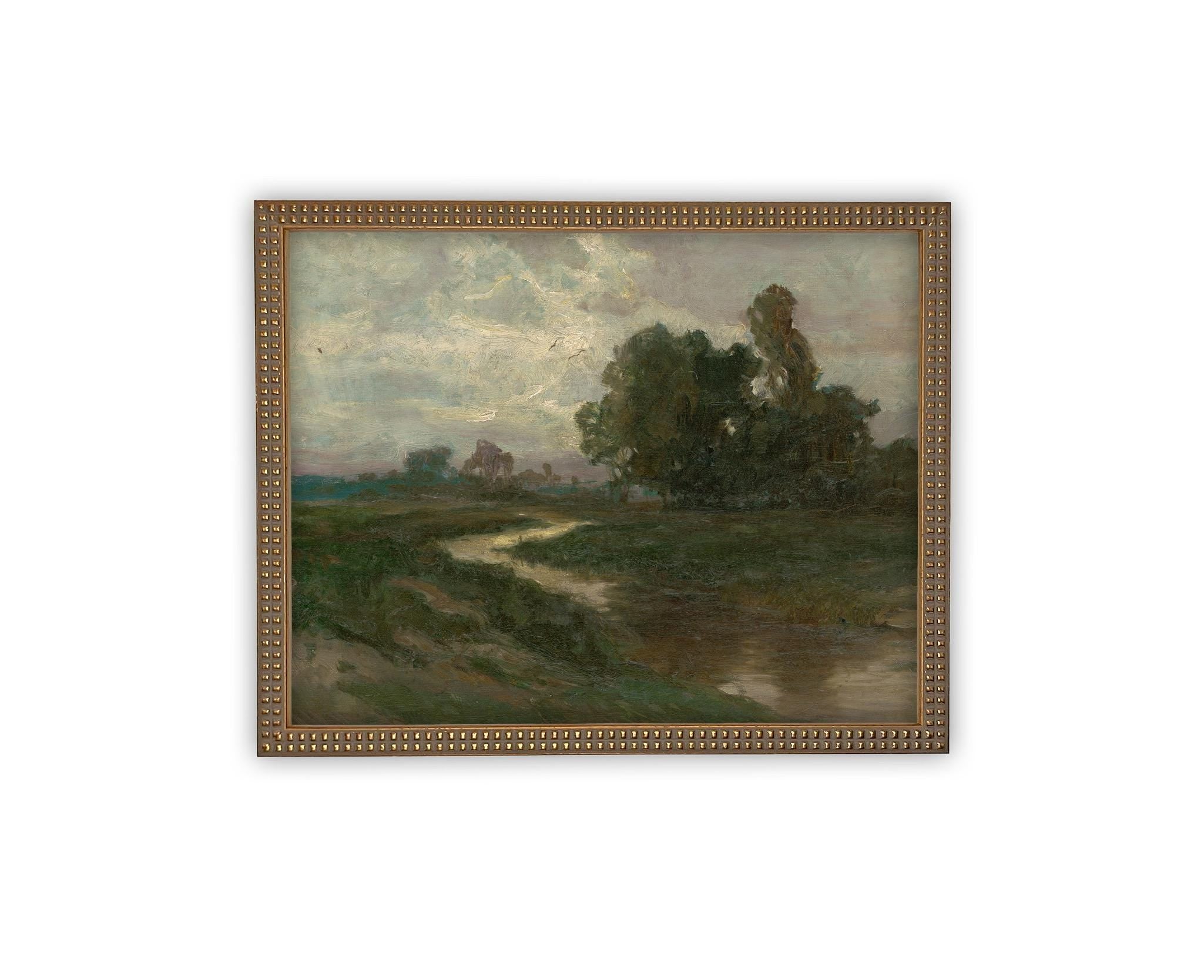 Vintage Framed Canvas Art #LAN-268 – Linen + Cloth