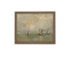 Vintage Framed Canvas Art // Framed Vintage Print // Vintage Framed Oil Painting // Coastal Beach Art // Beach House Print // #COAS-149