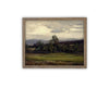 Vintage Framed Canvas Art // Framed Vintage Print // Vintage Painting // Vintage Green Moody Landscape // Farmhouse print //#LAN-267