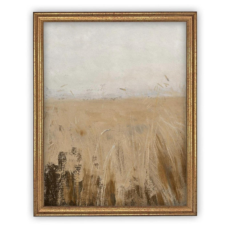 Vintage Framed Canvas Art // Framed Vintage Print // Vintage Painting // Fall Landscape //Farmhouse print //#LAN-271