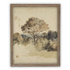 Vintage Framed Canvas Art // Framed Vintage Print // Vintage Painting // Muted Landscape Print // Farmhouse print //#LAN-273