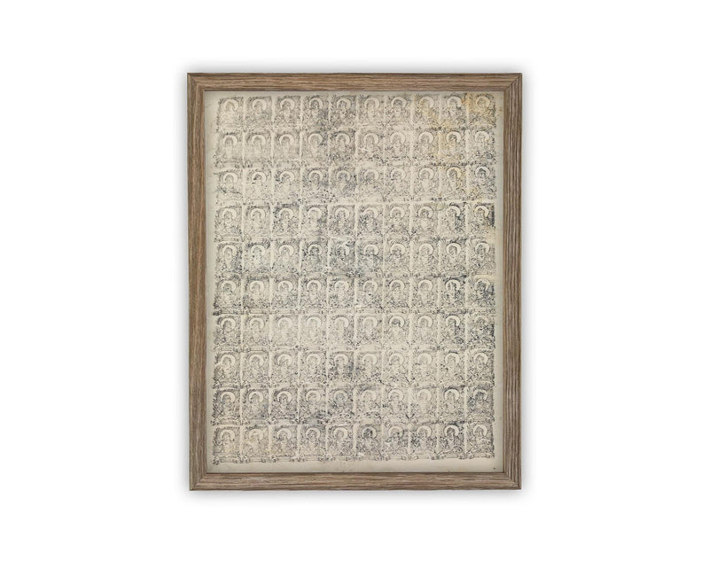 Vintage Framed Canvas Art // Framed Vintage Print // Vintage Painting // Neutral Minimalist Tapestry Art // Farmhouse print //#MSC-105