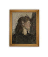 Vintage Framed Canvas Art // Framed Vintage Print // Vintage Painting // Vintage Portrait of a Woman // Farmhouse print //#P-552