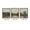 Vintage Framed Canvas Art // Framed Vintage Print Painting // Vintage Green Moody Landscape Set of 3 (sold individually) // #LAN-275