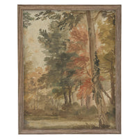 READY to SHIP 12x16 Vintage Canvas Print: Fall Farmhouse Landscape Art #LAN-282