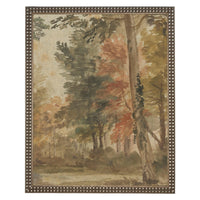 READY to SHIP 12x16 Vintage Canvas Print: Fall Farmhouse Landscape Art #LAN-282