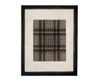 READY to SHIP 16x20 Vintage Canvas Print: Neutral Plaid Tapestry Art #MSC-109