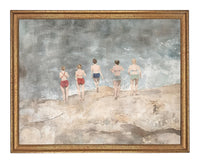 READY to SHIP 16X20 Beach Scene Framed Canvas Art Print #COAS-207