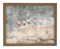 READY to SHIP 16X20 Beach Scene Framed Canvas Art Print #COAS-207