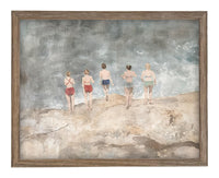 READY to SHIP 16X20 Beach Scene Framed Canvas Art Print #COAS-207