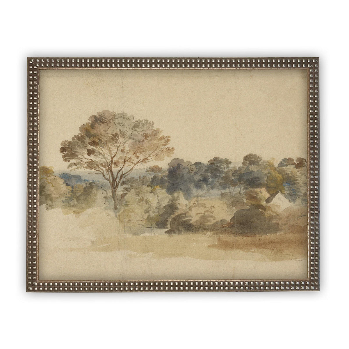 READY to SHIP 11x14 Vintage Landscape Canvas Print: Muted Farmhouse Art
