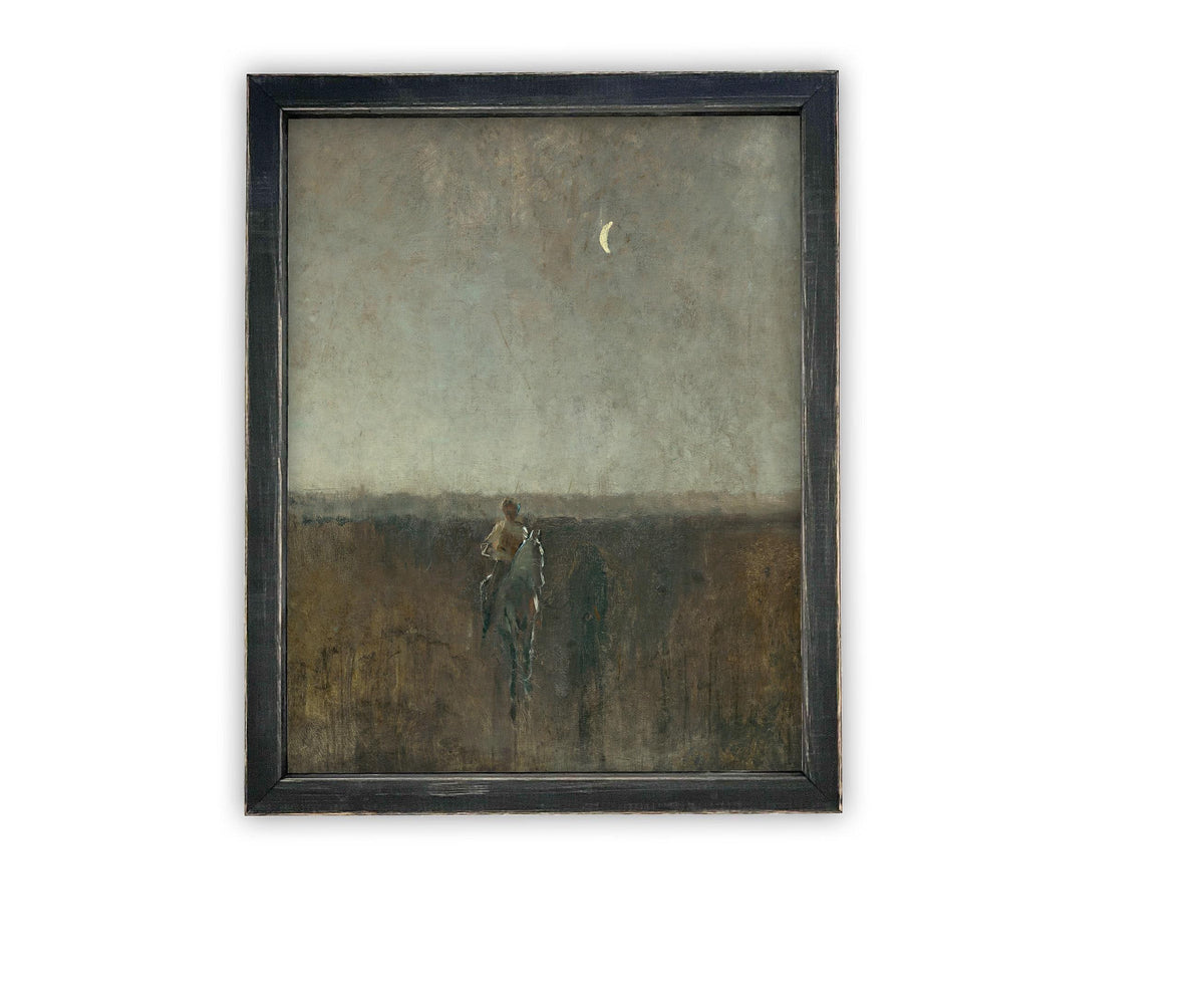 READY to SHIP 11X14 Vintage Framed Canvas Art #LAN-217