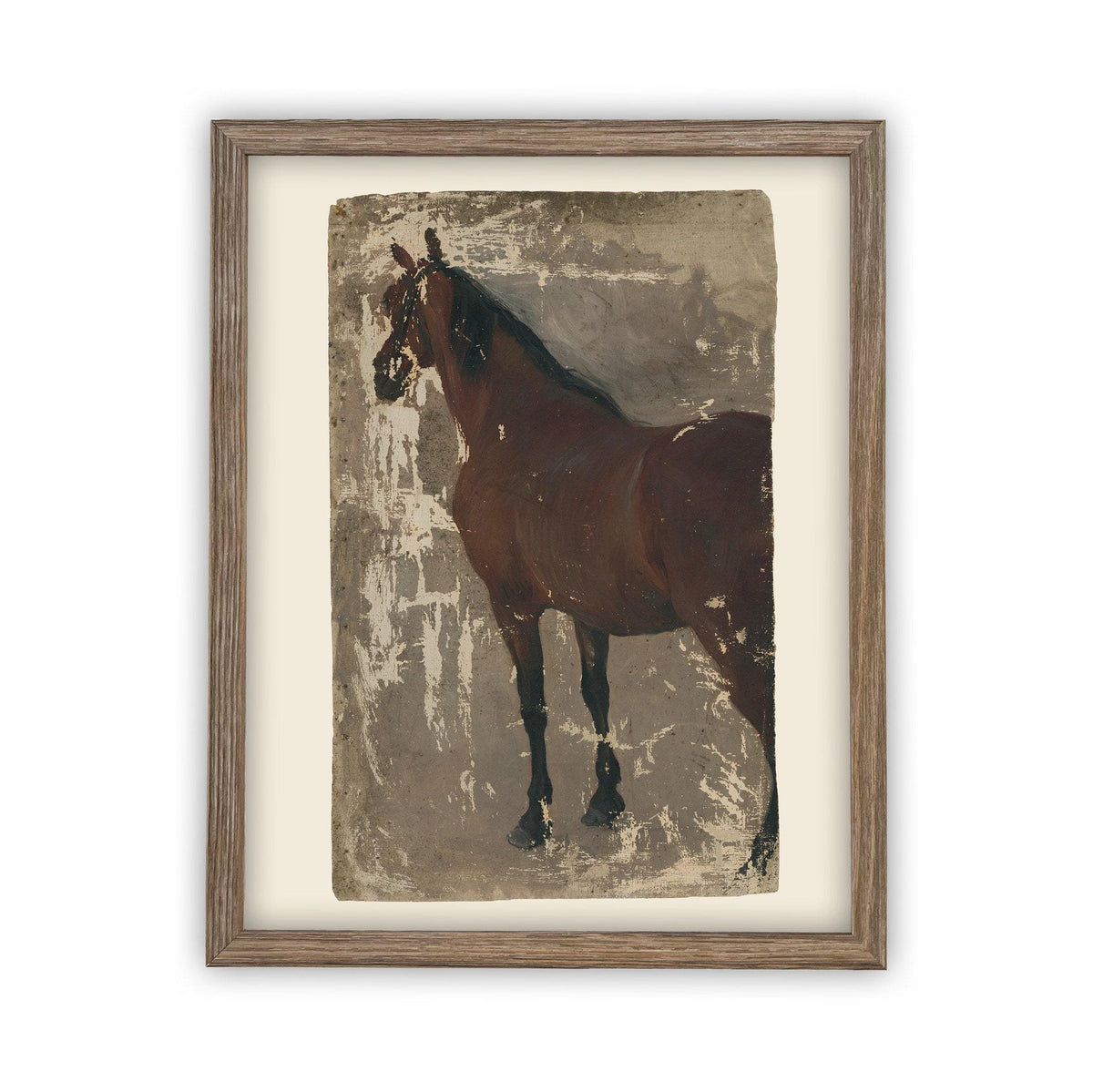 Framed Vintage Horse Art #A-125