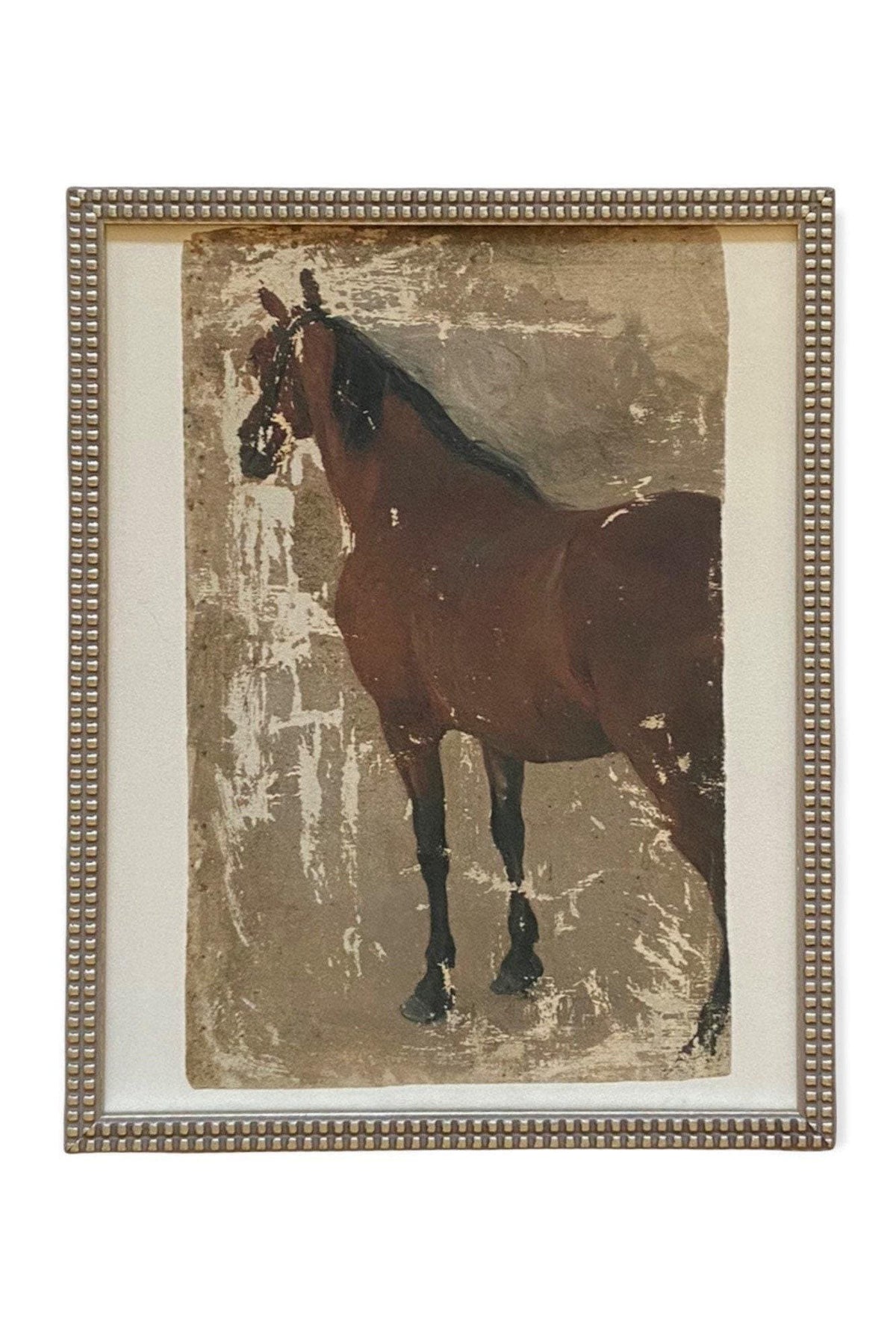 Framed Vintage Horse Art #A-125