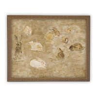 Vintage Framed Canvas Art #A-145