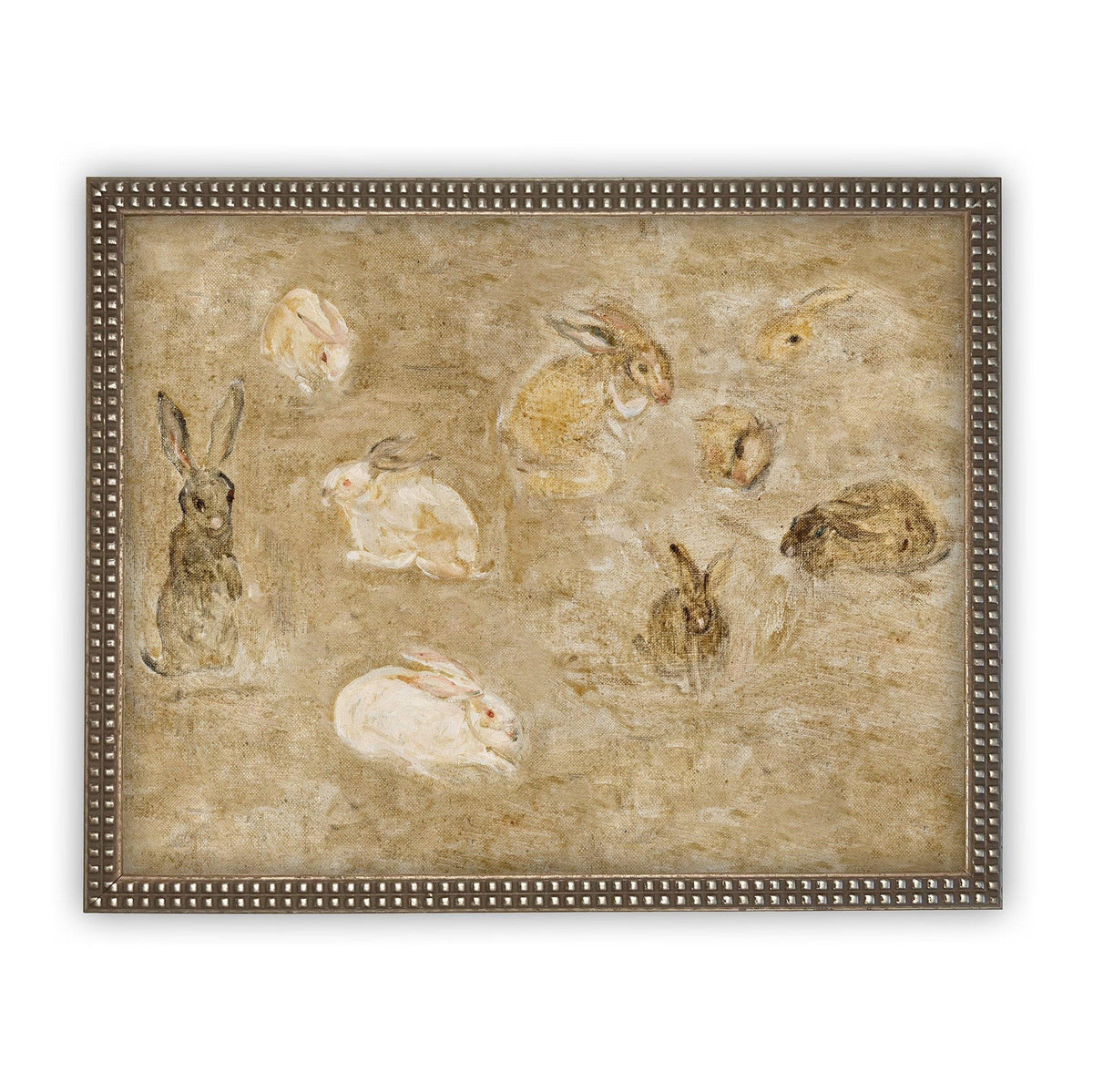 Vintage Framed Canvas Art #A-145