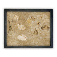 Vintage Framed Canvas Art #A-145