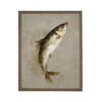 Framed Vintage Fish Print: Lake House or Cabin Art #CAB-107