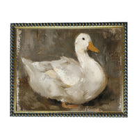 Vintage Duck Canvas Print: Framed Nursery Art Reproduction #A-206