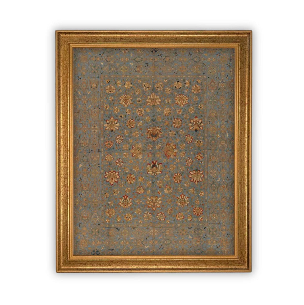 READY to SHIP 24X36 Vintage Floral Canvas Art Print - Framed Tapestry Reproduction