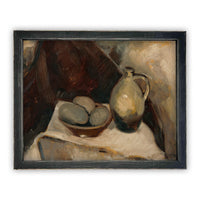 READY to SHIP 16X20 Vintage Framed Canvas Print: Kitchen Still Life, Farmhouse Art