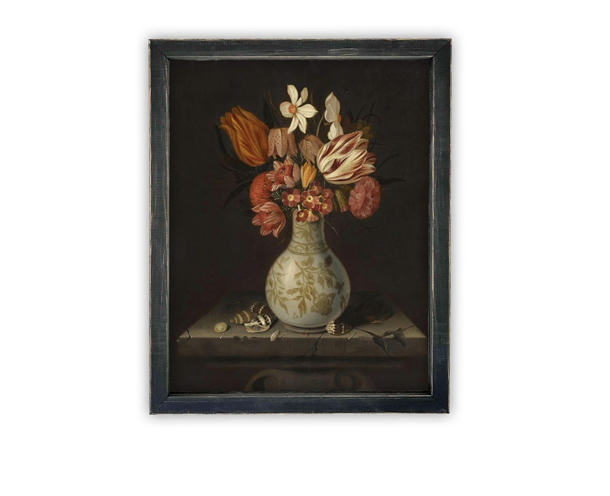 Vintage Framed Canvas Art #BOT-161