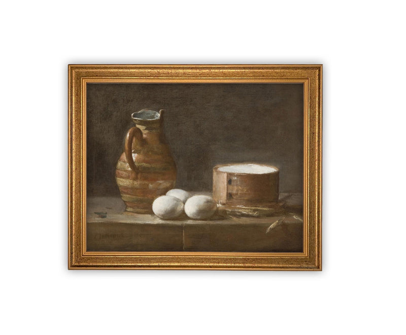 Vintage Framed Canvas Art #ST-627