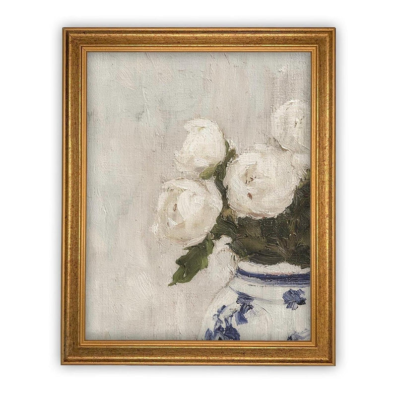 Vintage Framed Canvas Art #BOT-162