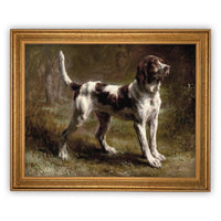 Vintage Framed Canvas Art #A-113
