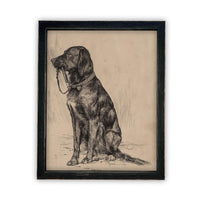 Vintage Framed Canvas Art #A-116