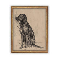 Vintage Framed Canvas Art #A-116